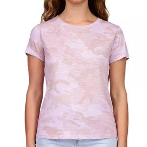 2023 Sanctuary The Perfect Printed T-Shirt Tee Pink Taffy Camo 2XS XXS